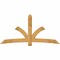 Ekena Millwork Davenport Rough Sawn Timber Gable Bracket, Western Red Cedar, 96"W x 48"H x 4"D x 6"F, 12/12 Pitch GBW096X48X0406DAV00RWR - alternate 1